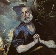 The Tears of St Peter of all the old masters El Greco